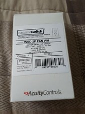 WALL SWITCH DECORATOR SENSOR - PASSIVE INFRARED PIR , 2 POLE: FAN, WHITE