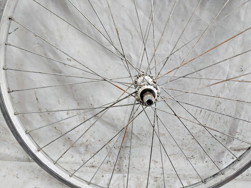 Shimano Exage Front 26" MTB Bike Wheel HB-RM50 100mm Araya VP-20 Fast US Shipper - Picture 9 of 13