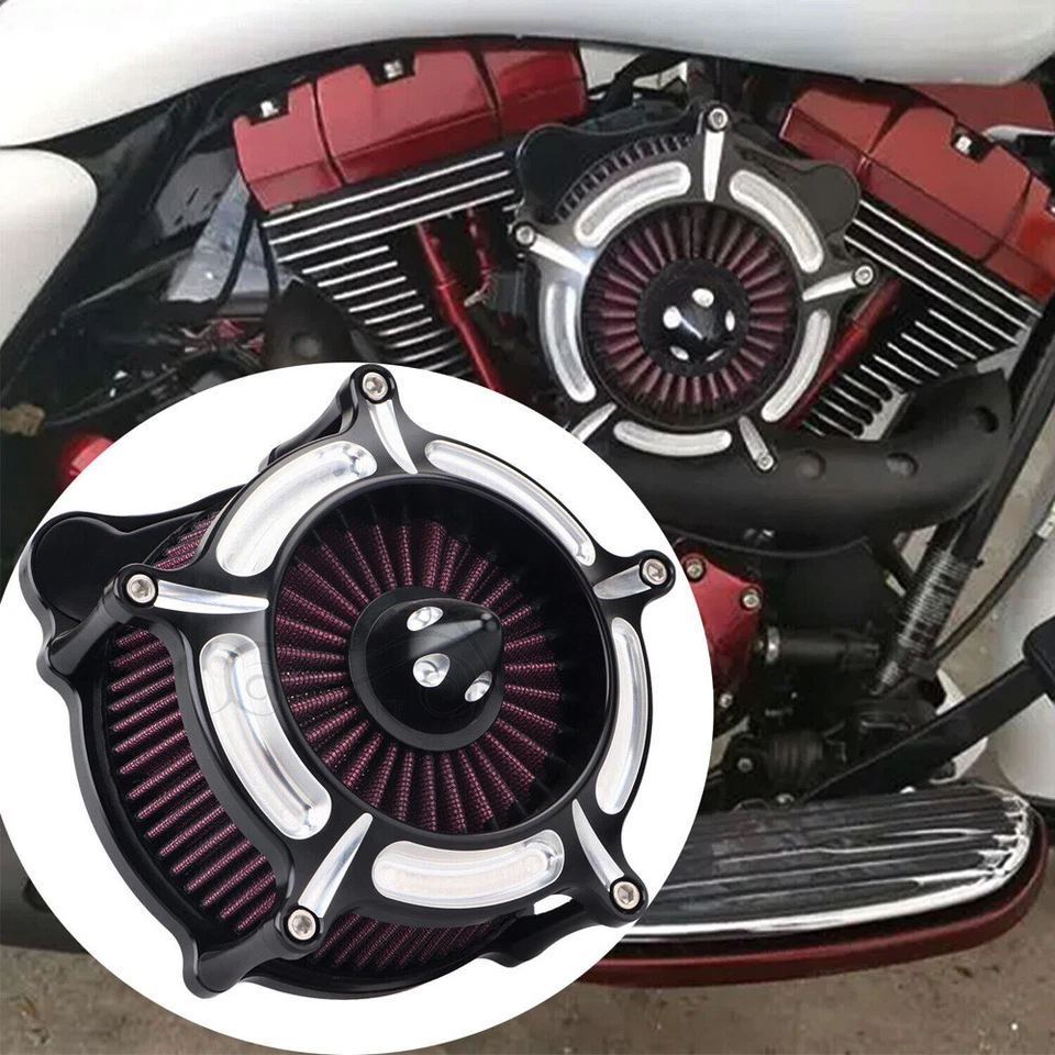 Filtro de admisión de filtro de aire para Harley Softail Dyna Touring Road King Street Glide Foto 3 de 4