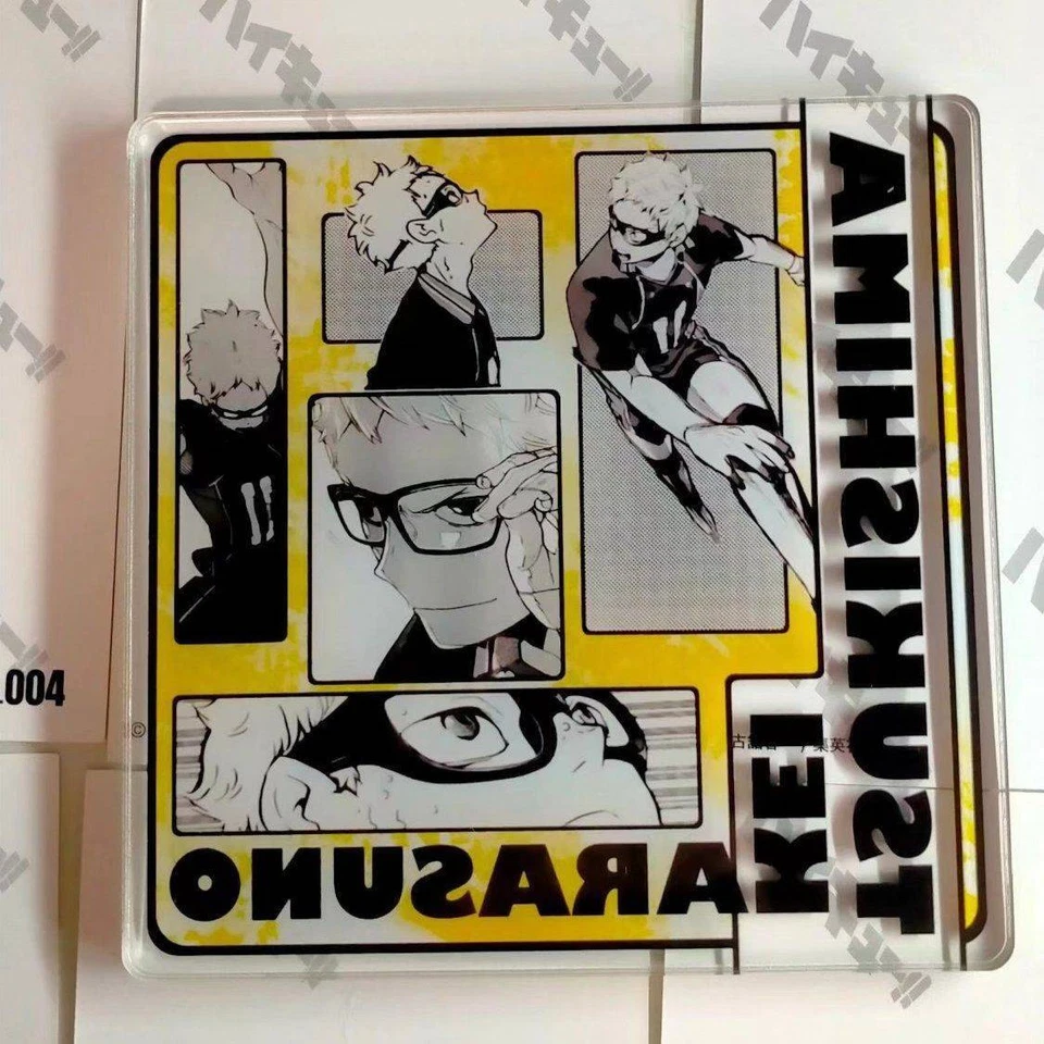 Haikyuu!! Decorate Acrylic Desktop Coaster Insulation Fine Gift Cartoon collect - Image 4 of 4
