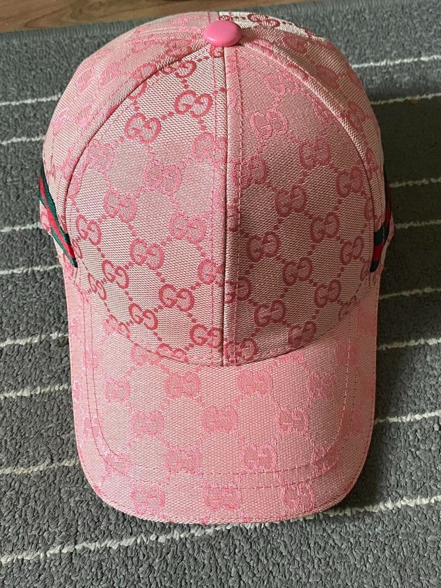 GUCCI ピンク キャップ GG canvas baseball hat in pink | GUCCI® US