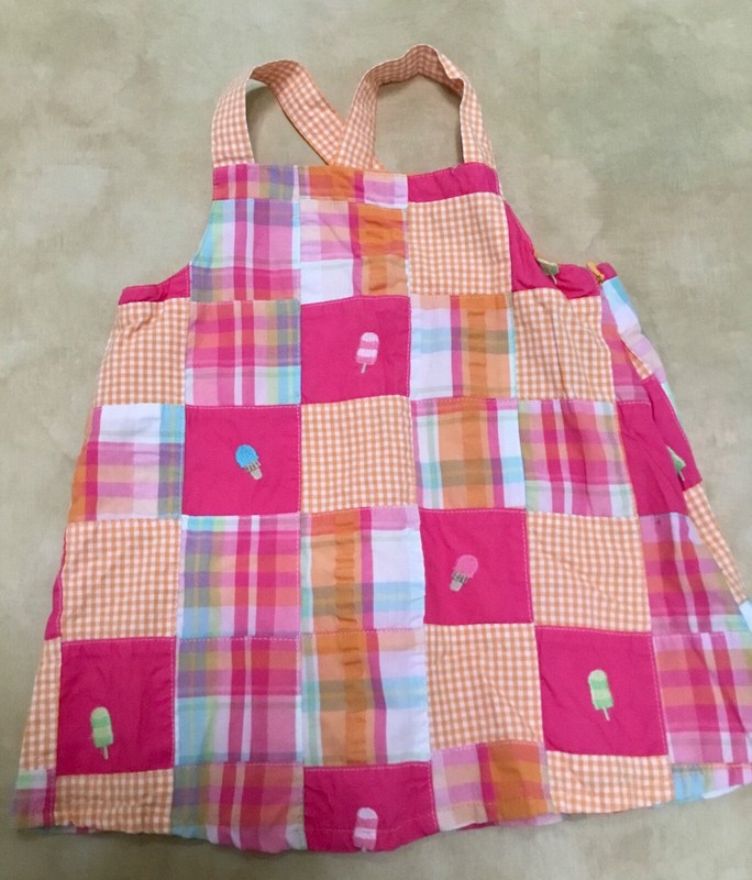 NWOT GYMBOREE plaid popsicle patchwork print blouse shirt tank top size 6