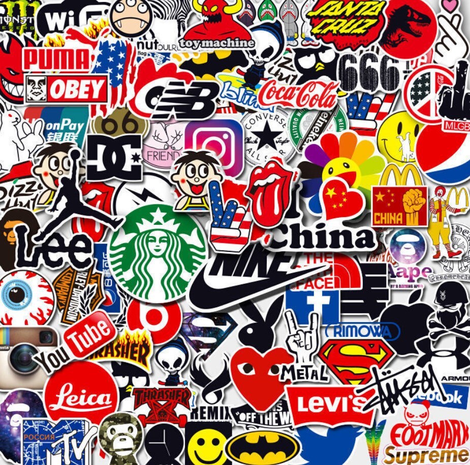 100Pcs Sticker Pack Bomb Vinyl Graffiti Decal Dope Skateboard Luggage Laptop Car