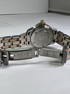 29mm OMEGA Seamaster 120M Steel 18K Gold Bezel Quartz Women's Date