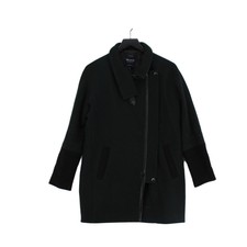 Madewell Women's Coat Uk 8 Green Wool With Nylon Overcoat