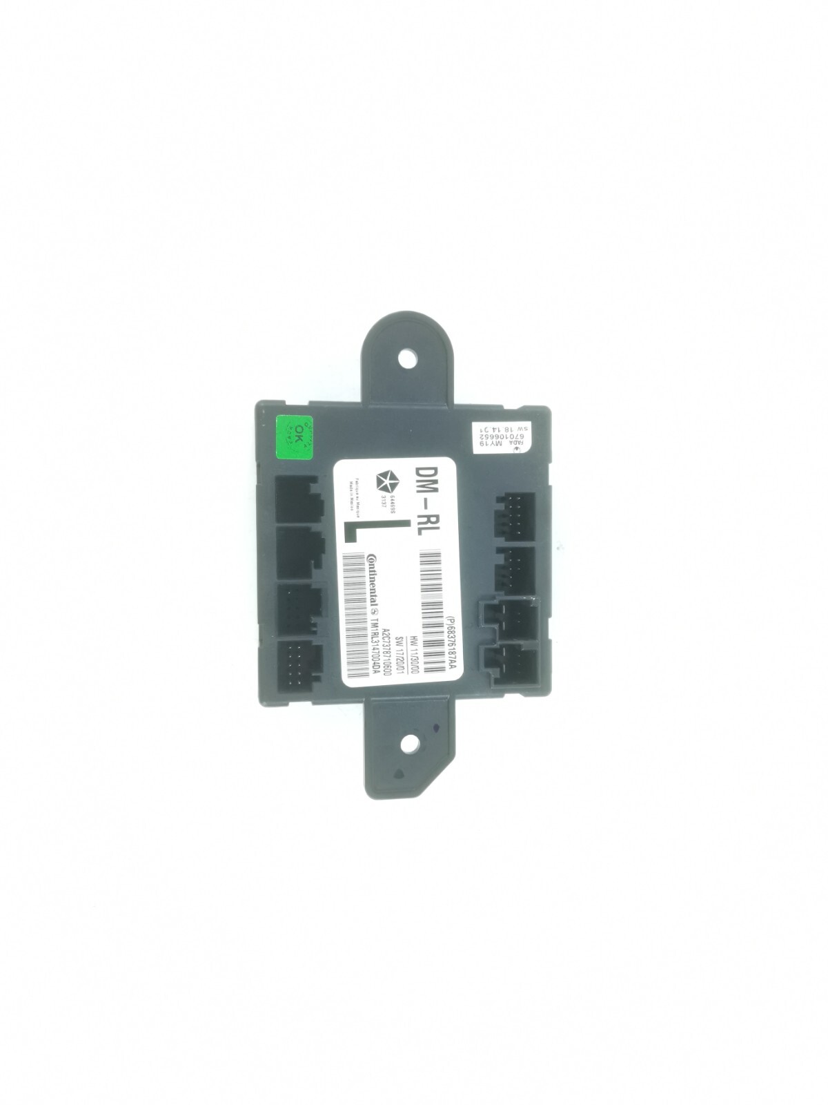 17-20 MASERATI Levante REAR LEFT DOOR CONTROL MODULE ECU 68376187AA