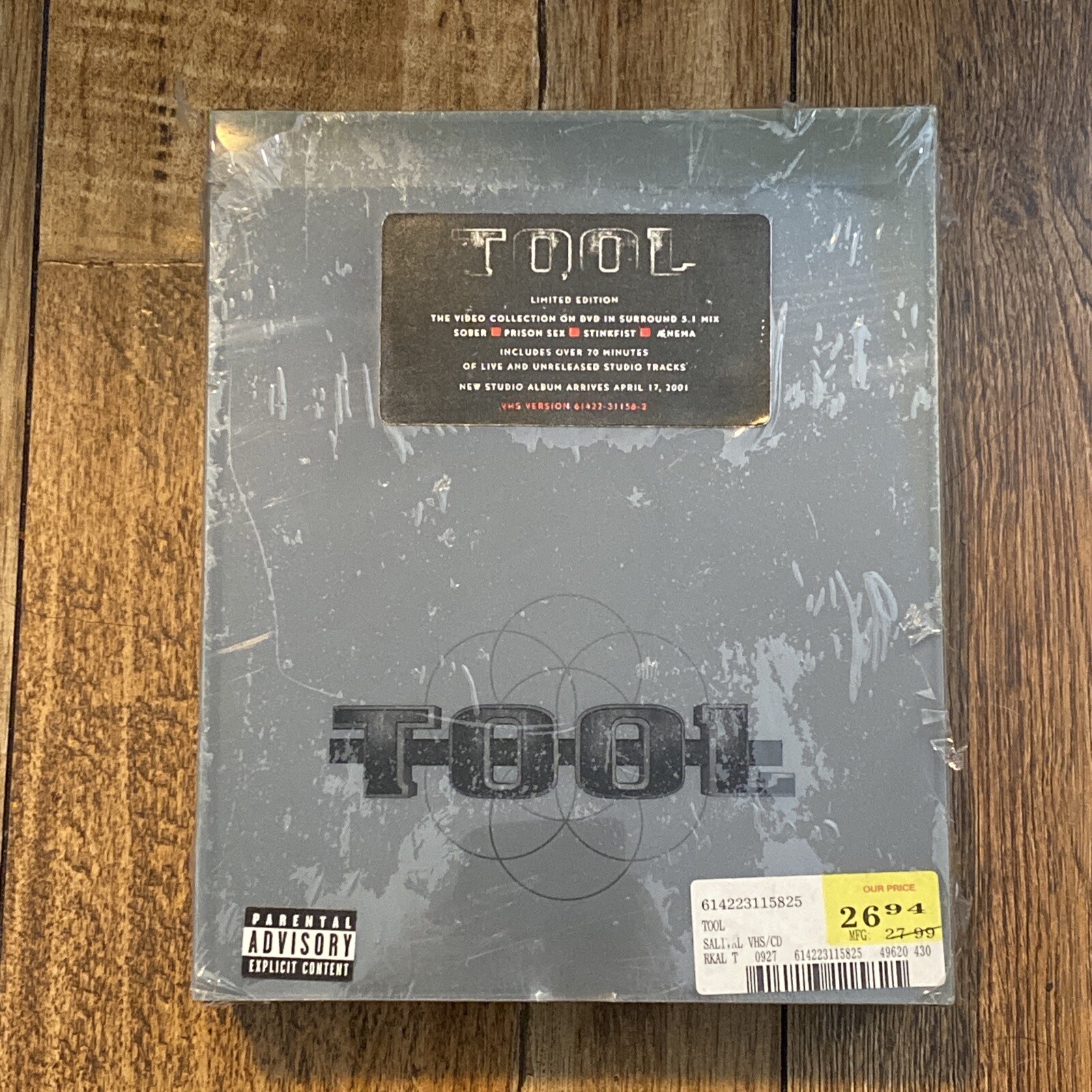 Tool Salival CD/VHS Limited Release CD Dec2000, Volcano New Sealed