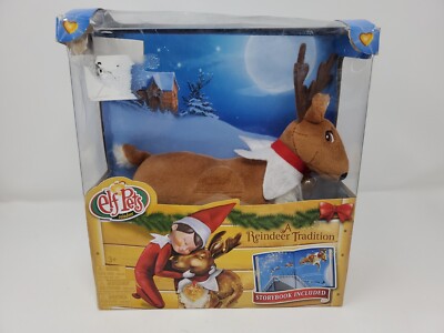 New! Elf Pets: A Reindeer Tradition Storybook & Plush The Elf On The Shelf Pets