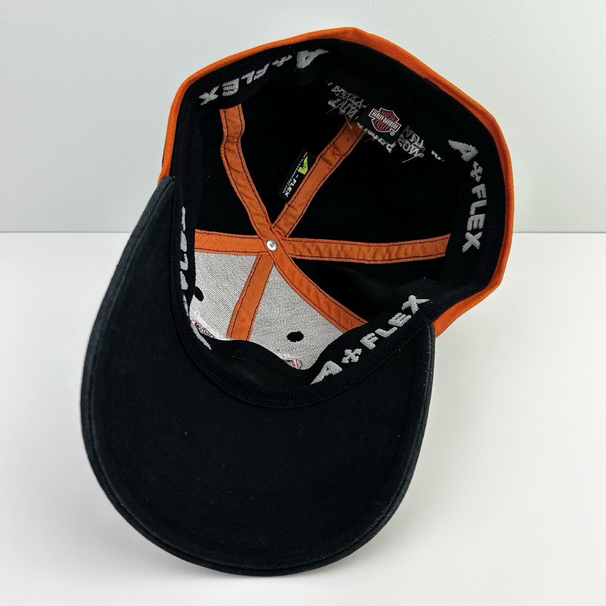 HD Retro Vintage Style Harley Davidson Embroidered Flex Fit Fitted Cap Hat S/M Harley-Davidson® Men main image 2