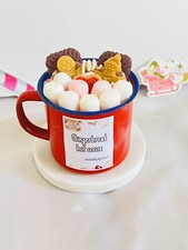 Handmade Scented Christmas Soy Dessert Candle - Gingerbread Hot Cocoa