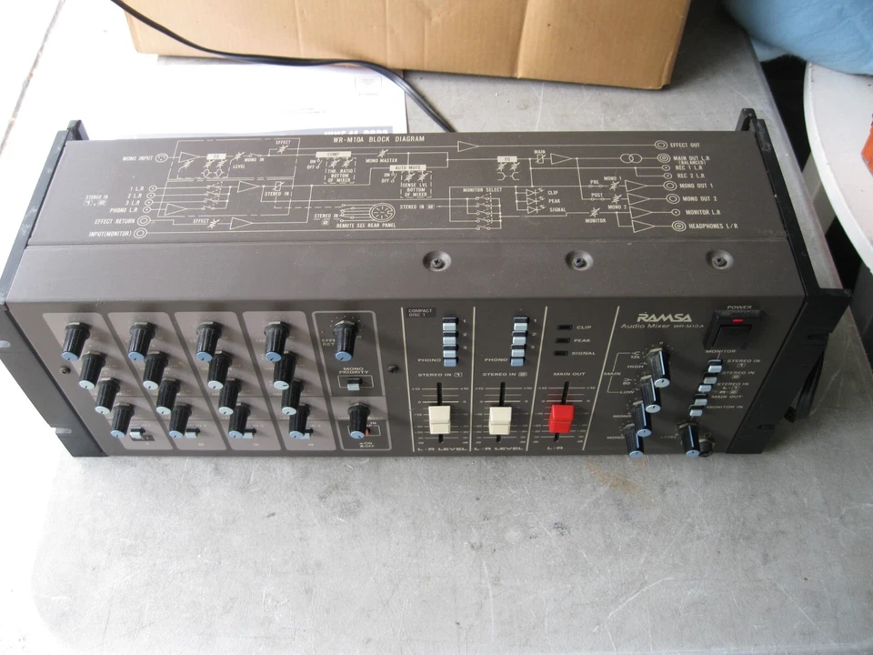 Mezclador de audio Ramsa Panasonic WR-M10A - Hecho en Japón - ¡Buen estado! Foto 4 de 4