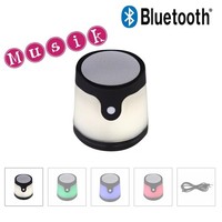 Tischleuchte Globo Bluetooth Lautsprecher Gropina Led Akku Leuchte Farbwechsel