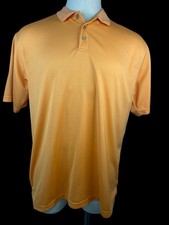 Caribbean Joe Orange Short Sleeve Golf Shirt Men  s XL 3209 