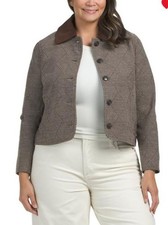 Bagatelle Collection Womens Brown Tweed Cordu...