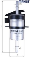 Mahle KL238 Kraftstofffilter Kraftstoffilter FüR Fiat