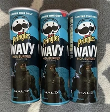 Limited Edition Halo MOA Burger Wavy Pringles Chips Expired XBOX Master Chief