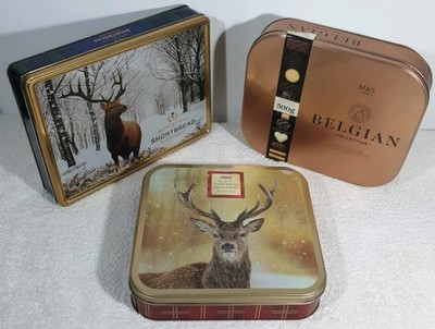 Marks & Spencer, Tesco&Aldi LEERE Keksdose Konvolut x3 23x22x5 cm & 27x20x5cm 