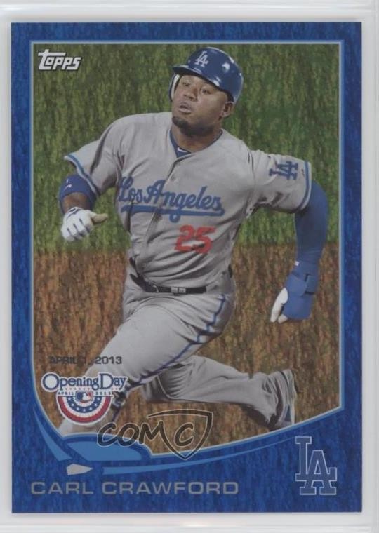 2013 Topps Opening Day Blue 372/2013 Carl Crawford #60 8d2