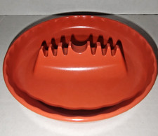 Vintage GES-LINE 341 Plastic Ashtray -Orange- Made In USA
