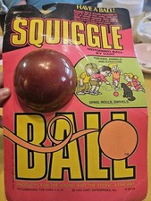Vintage Red Squiggle Ball NIP Sealed