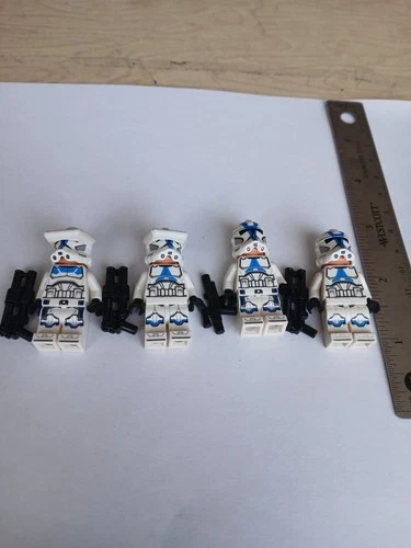 Star Wars Legos good condition White includes guns visors Minifigures and helmet