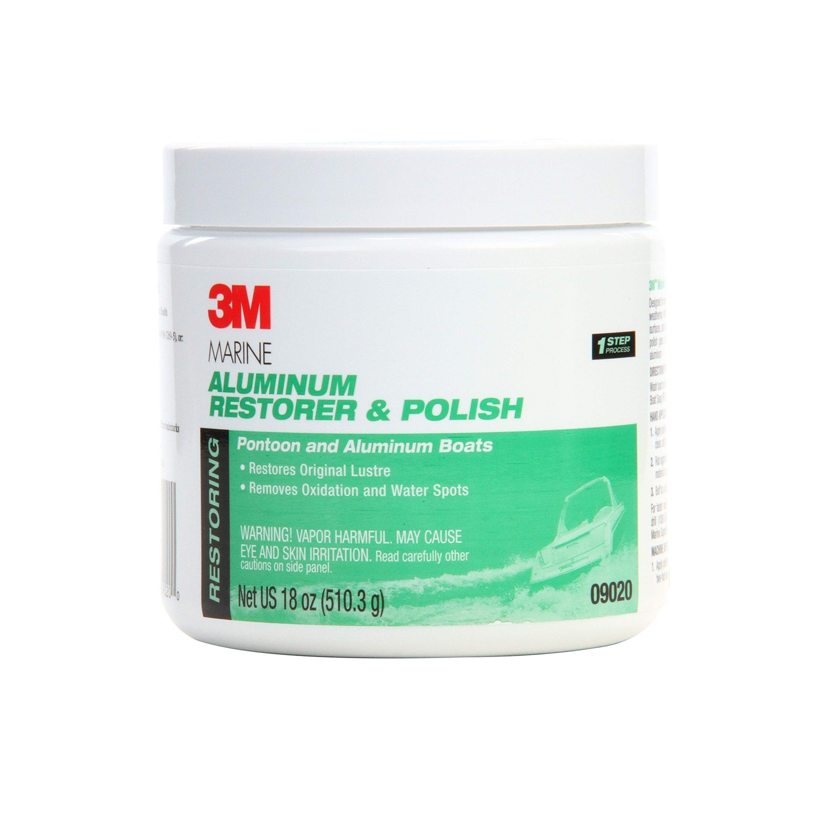 3M Marine Aluminum Restorer and Polish, 09020, 18 oz, for Ma