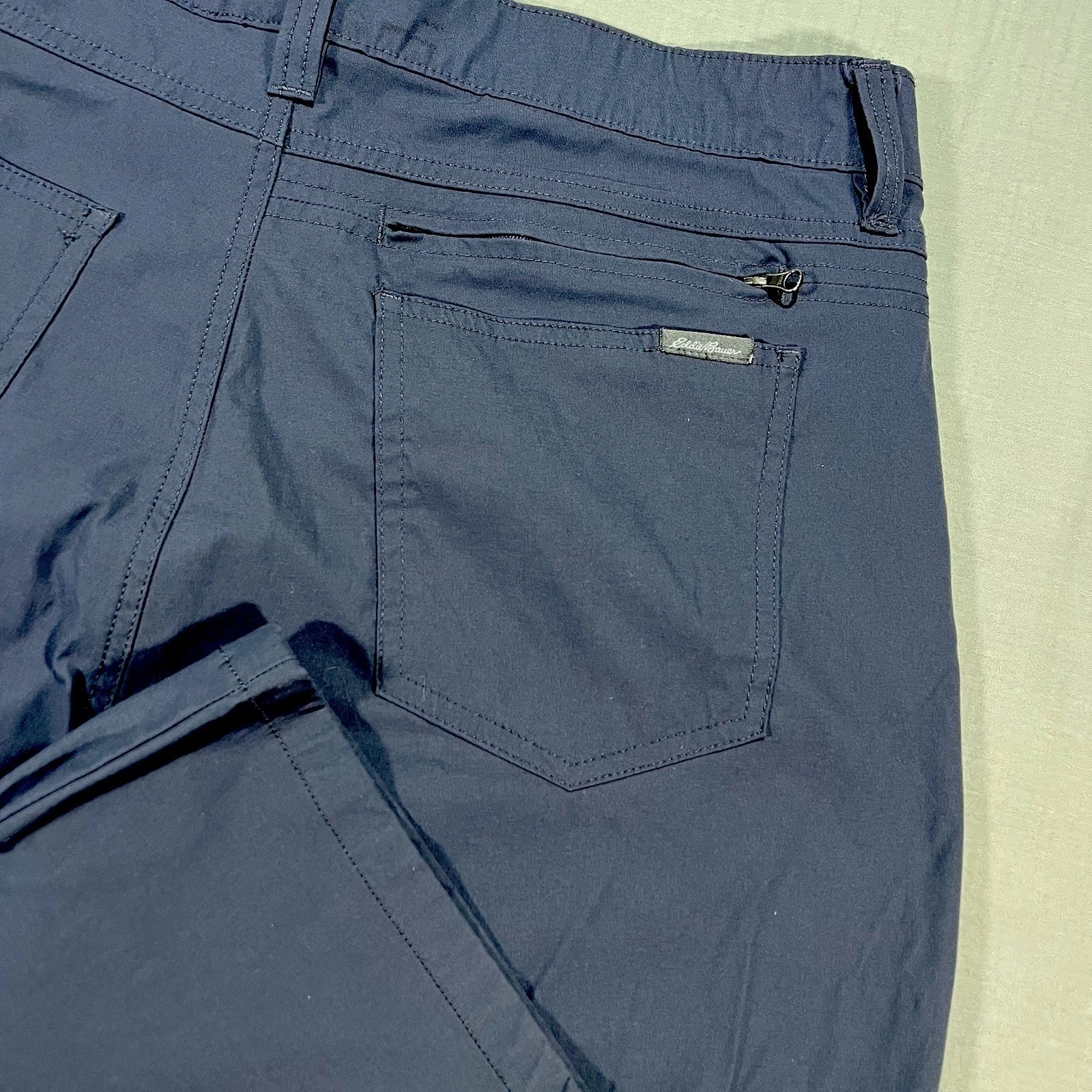 Eddie Bauer Adventure Trek Pants Mens 38x34 Blue Stretch Hiking Chino 6 Pocket
Opens in a new window