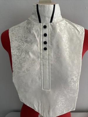 English Hunt Seat Show Dickie, Ratcatcher, Bib: Handmade Not Reversible