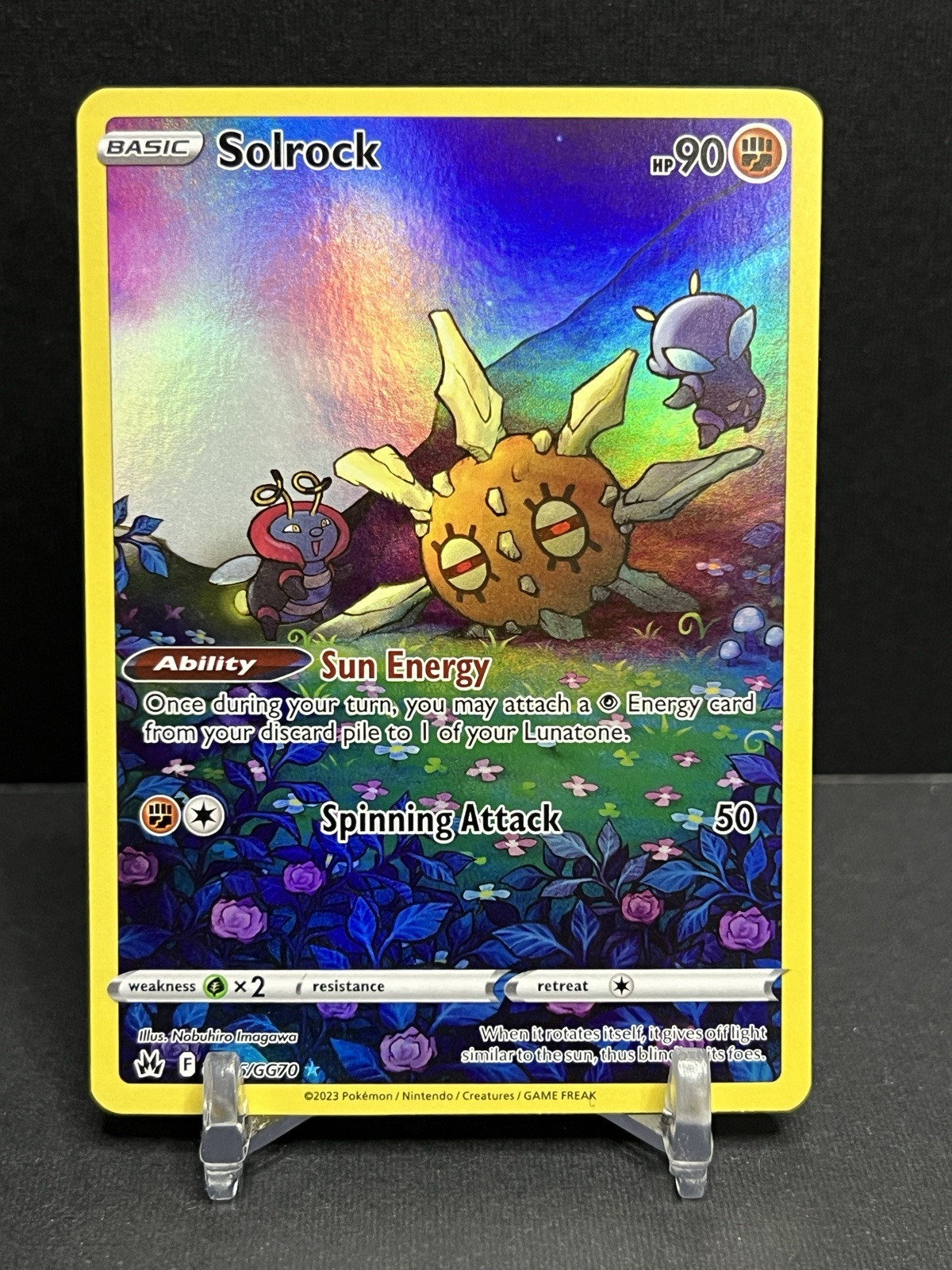 POKÉMON TCG SOLROCK GG15/GG70 ULTRA RARE HOLO NM CROWN ZENITH: GALARIAN GALLERY