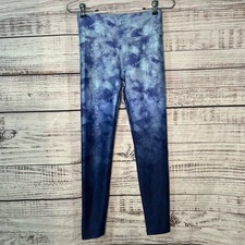 Athleta Girl XL High Rise Chit Chat Tight Ombre Tie Dye Blue Leggings