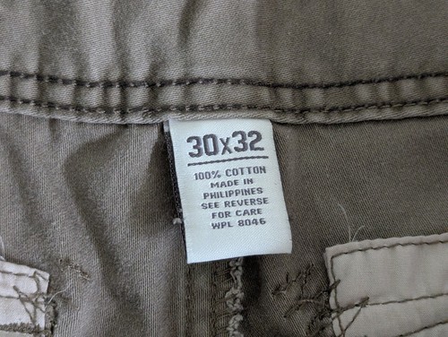 Vintage Y2K Aeropostale Army Military Camo Cargo Utility Pants - Men's 30x32 New - Picture 11 of 15