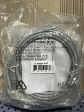 (10 Pack) 6Ft CAT 6 Gray Rj45/M Ethernet Patch Lan Network Router Snagless Cable