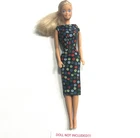 Vintage 1959-1960 Mattel Barbie® #917 "APPLE PRINT" Black Sheath Dress ~ VGC