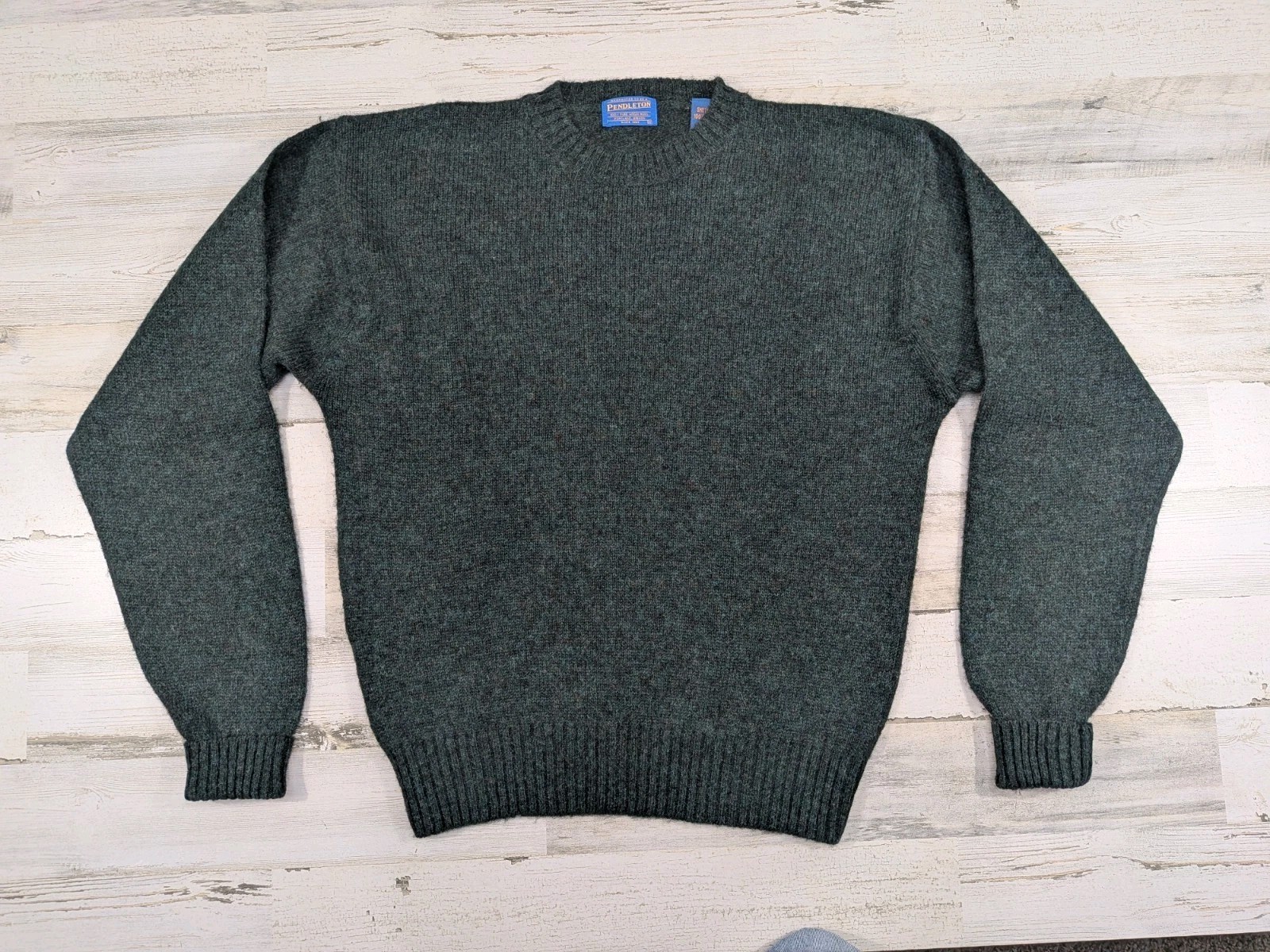 Pendleton Sweater Mens Medium Virgin Shetland Woo… - image 1
