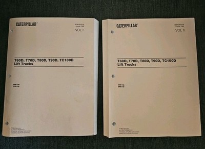 CATERPILLAR T60D T70D T80D T90D TC100D LIFT TRUCK PARTS MANUAL CATALOG 5KB1 5RB1