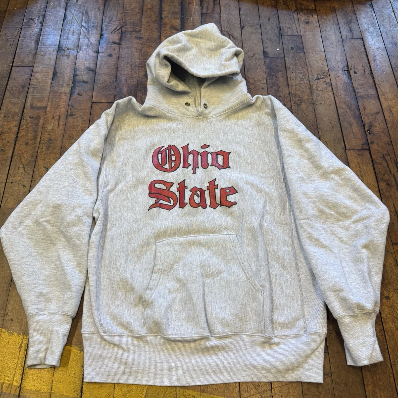 Vintage Champion Reverse Weave Hoodie Ohio State Old English XL USA