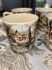 4 VINTAGE JOHNSON BROTHERS DREAM TOWN COFFEE TEA CUPS MADE IN ENGLAND-MINT — photo 3