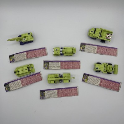 Transformers G1 Decepticons Constructicons Lot of 6 4 Complete 2 NC w Tech Spec
