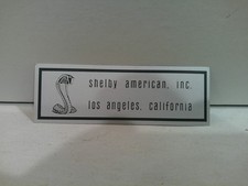 Nos Oem 1967 Shelby 2-line Scuff Plate Label Part S7ms-6310130-a Never Used Nos Oem 1967 Shelby 2-line Scuff Plate Label Part S7ms-6310130-a Never Used