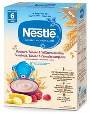 Nestle baby milk cereal raspberry and banana whole grain 450 g from 6 months