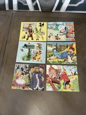 Vintage 1950s-1960s Sifo Wodden Puzzles Lot Of 6