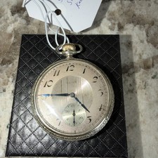 Antico orologio da tasca Elgin 1925 anni 16 7j grado 291 modello 7 hp revisionato funzionante