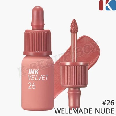 PERIPERA Ink The Velvet 4g #26 Wellmade Nude Longwear Smooth Lip Tint K-Beauty