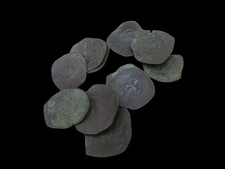 COLLECTION OF VARIOUS ANCIENT COINS, DETECTOR FINDS