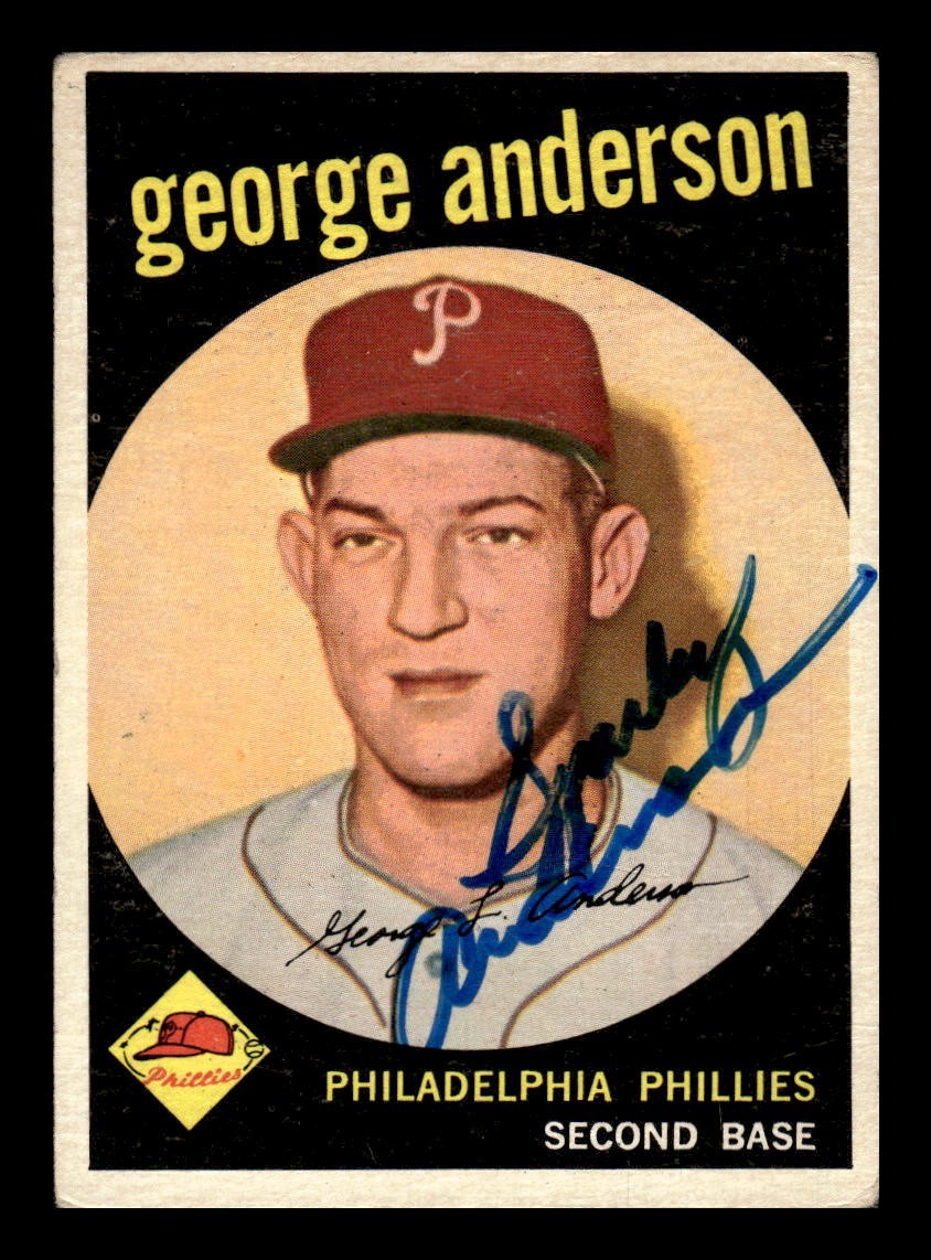 1959 Topps #338 "SPARKY" ANDERSON RC-HOF Philadelphia Phillies (AUTO-no COA)