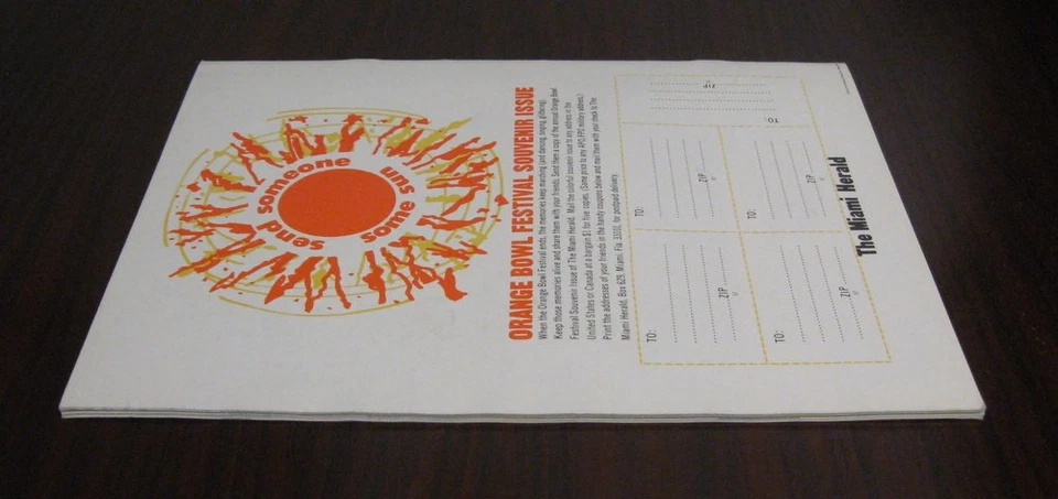 1973 Notre Dame vs Nebraska Orange Bowl Football Program Miami Florida Jan 1 - Image 3 of 4