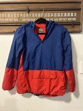 Old Navy Active color-blocked red and blue polyester windbreaker jacket Kids XXL
