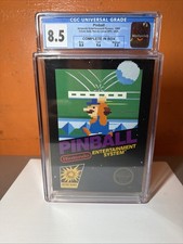 Pinball Nintendo NES 1985 Complete In Box CIB CGC GRADED 8.5