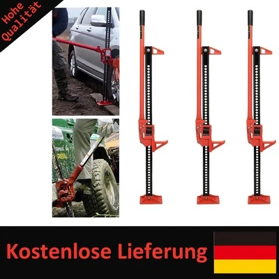 Farm Jack SUV Offroad Wagenheber 3000kg 3T Zahnstangen Stockwinde 120cm NEU - Bild 1 von 4
