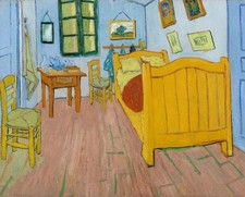 Bedroom in Arles original painting by Vincent van 11"X14" GLOSSY POSTER PRINT